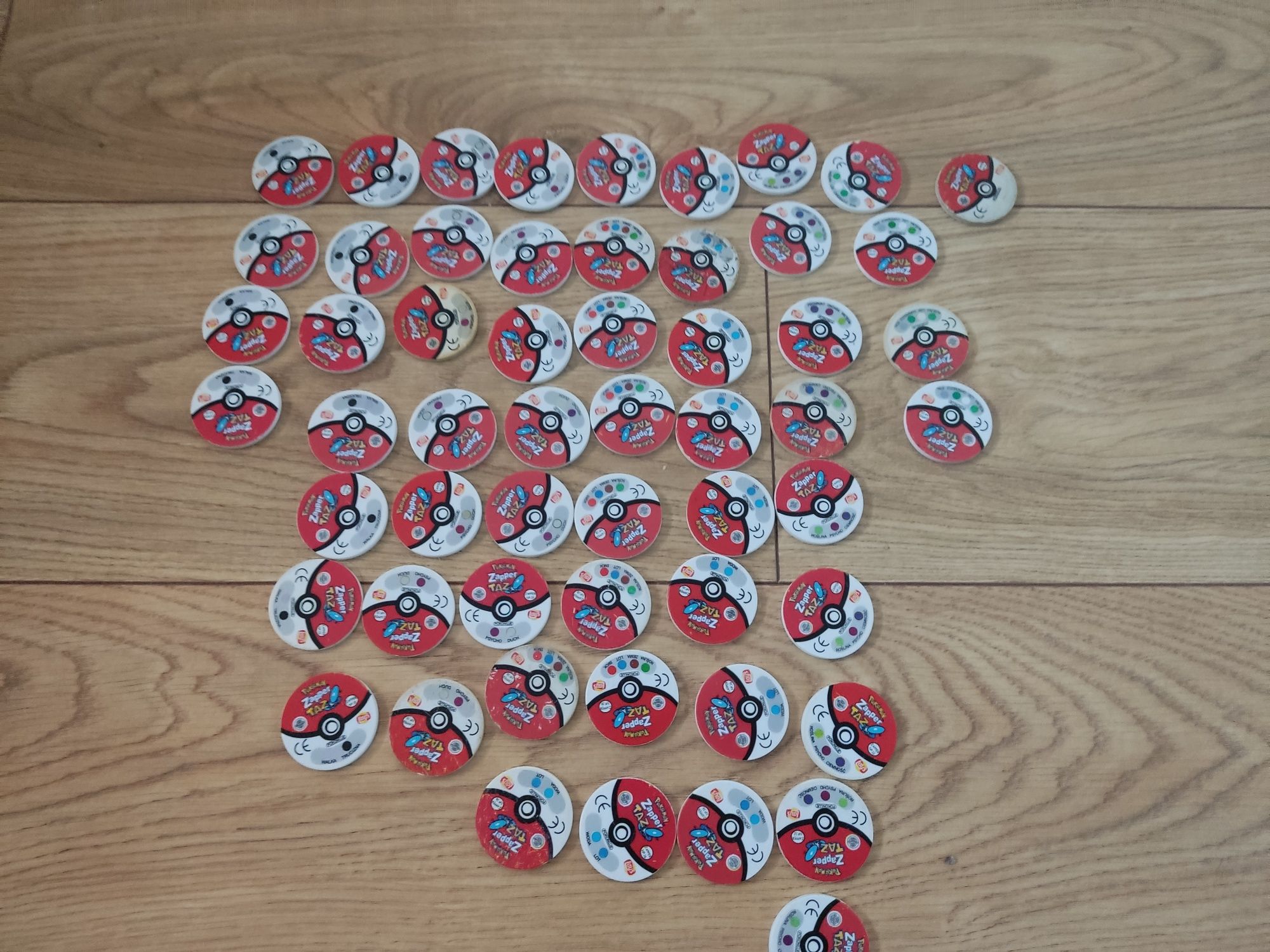 Pokemon zapper tazo 55 szt