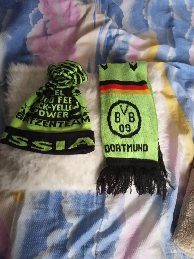 Szalik plus czapka Borussia Dortmund