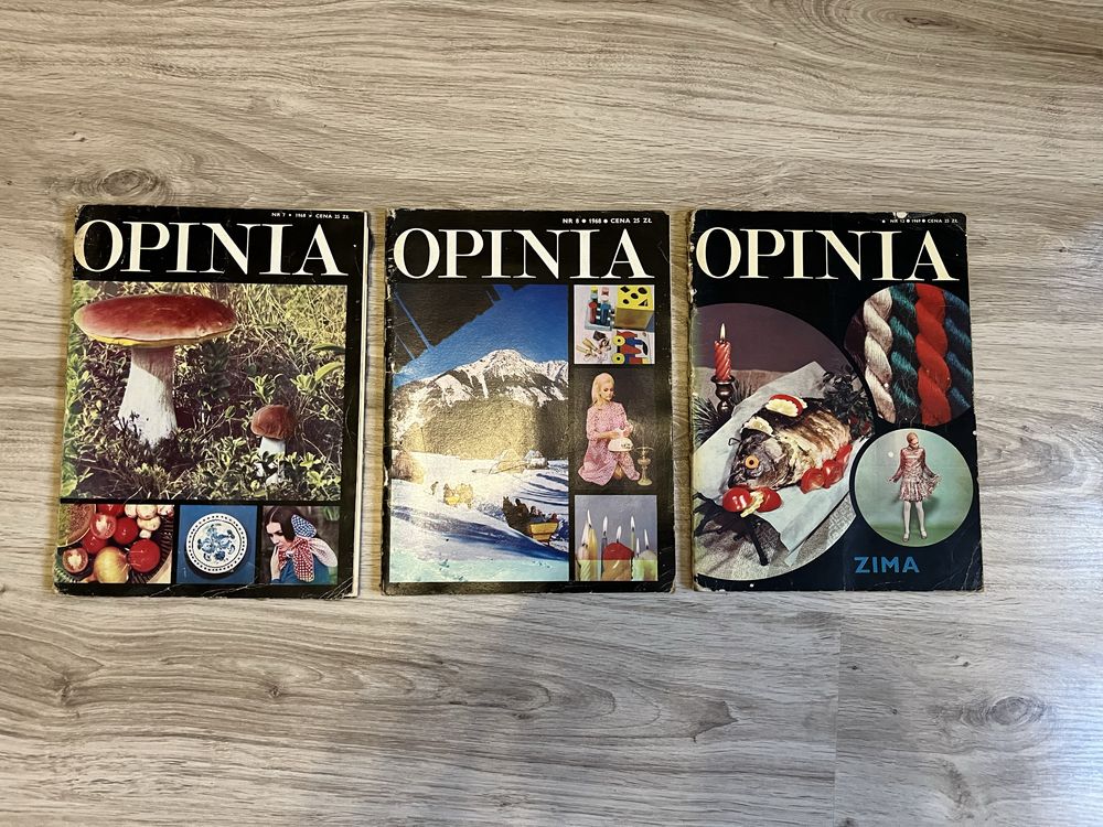 OPINIA magazyn czasopismo PRL 3 numery