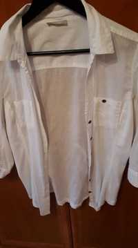 Biała bluzka, cienka zwiewny materiał