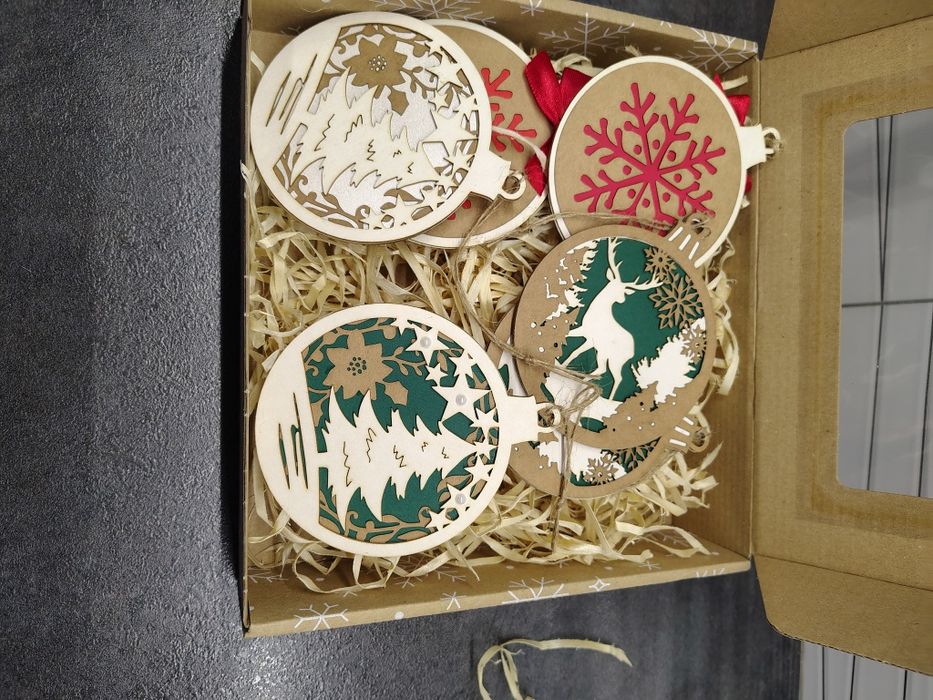 Zawieszki na choinkę Zestaw prezentowy