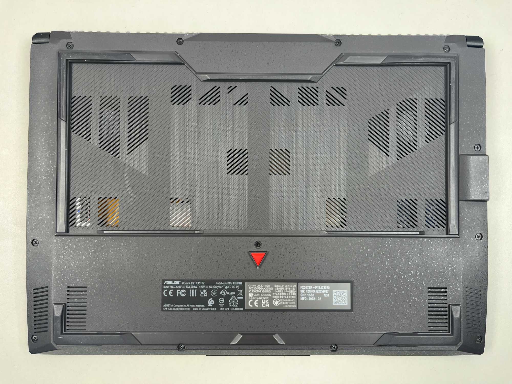 Ноутбук Asus TUF Dash F15 FX517ZR 144Гц i7-12650H 16GB RTX3070 1TB M.2