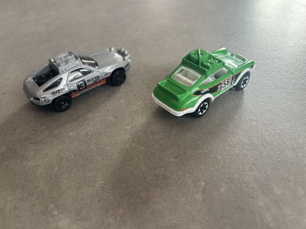 Resoraki Matchbox Hot Wheels 2X Porsche 911 Rally i 928 Safari rajdowe