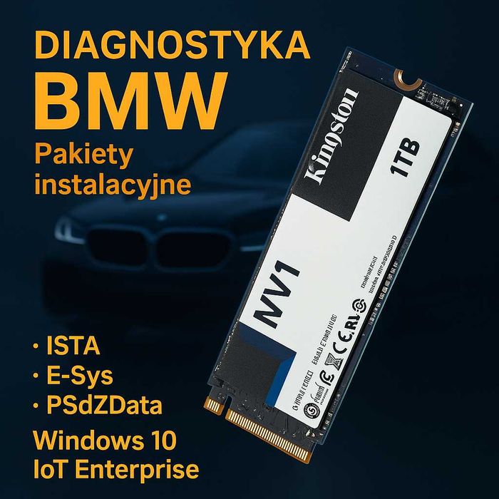 SSD 1TB – diagnostyka BMW (ISTA/INPA/E-Sys/PSdZData)