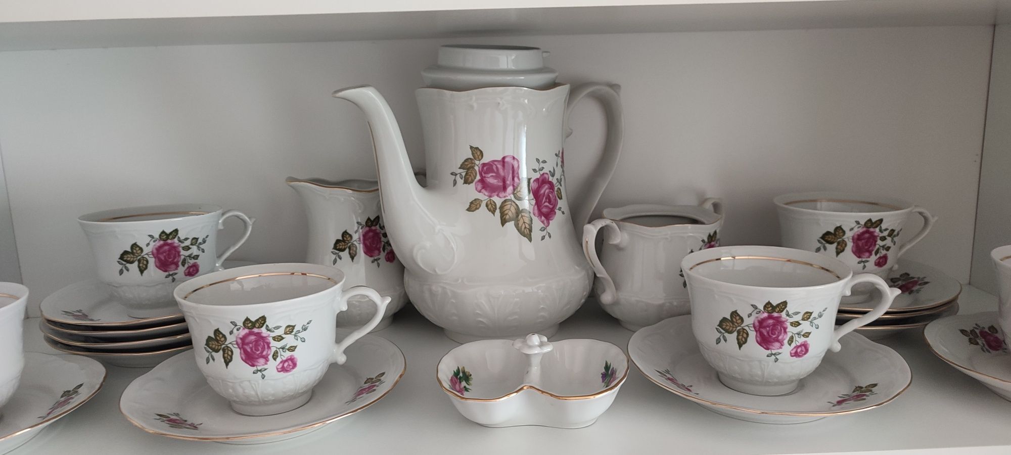 Serwis kawowy Porcelana Włocławek Karolina