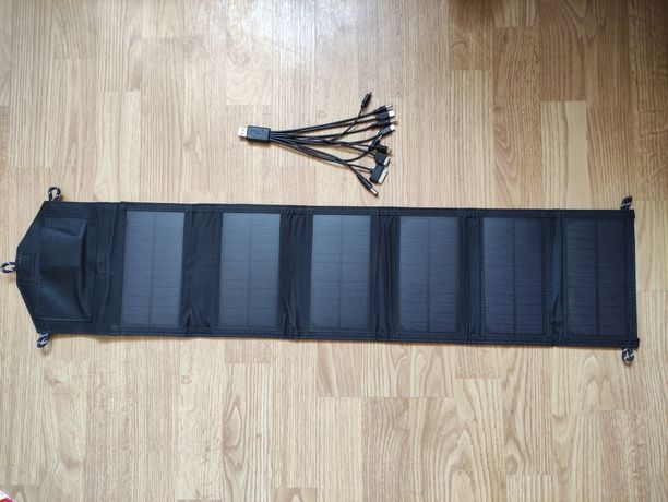 Солнечная панель 20W складная портативная на 2 USB