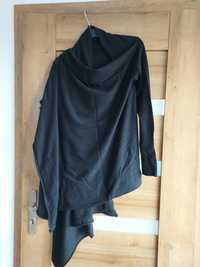 Czarny elegancki kardigan, sweter ciążowy