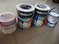 Farba lateksowa Dekoral super Moc Ecru, Tikkurila Super white, okazja
