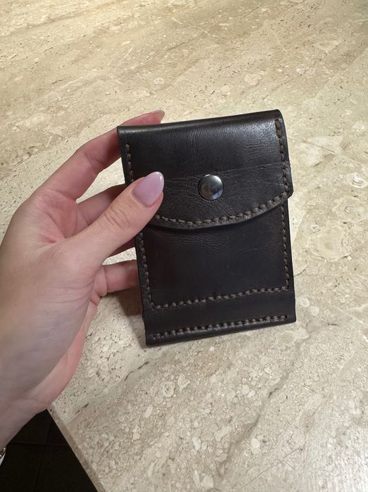 Portfel ręcznie szyty