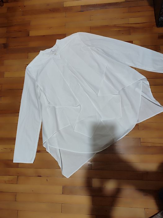 Біла фактурна бавовняна блуза від cos,розмір 38