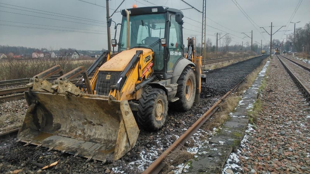 Usługi koparko-ładowarką, koparką kołową, minikoparką, woj.śląskie.