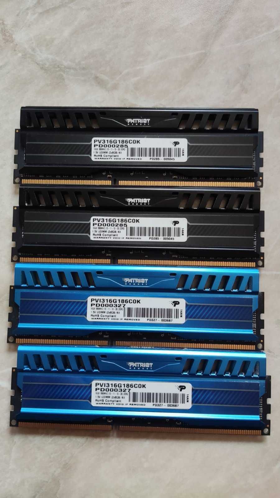 Patriot DDR3 16Gb 1866Mhz 2x8Gb