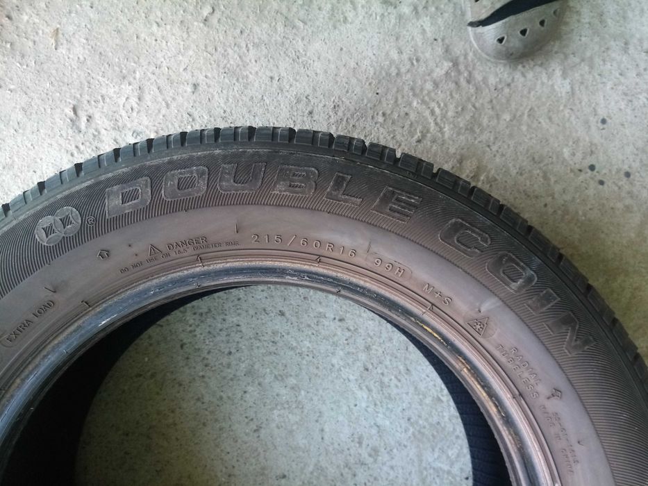 Шина 215/60/16   б/у  зима глубина 8 мм