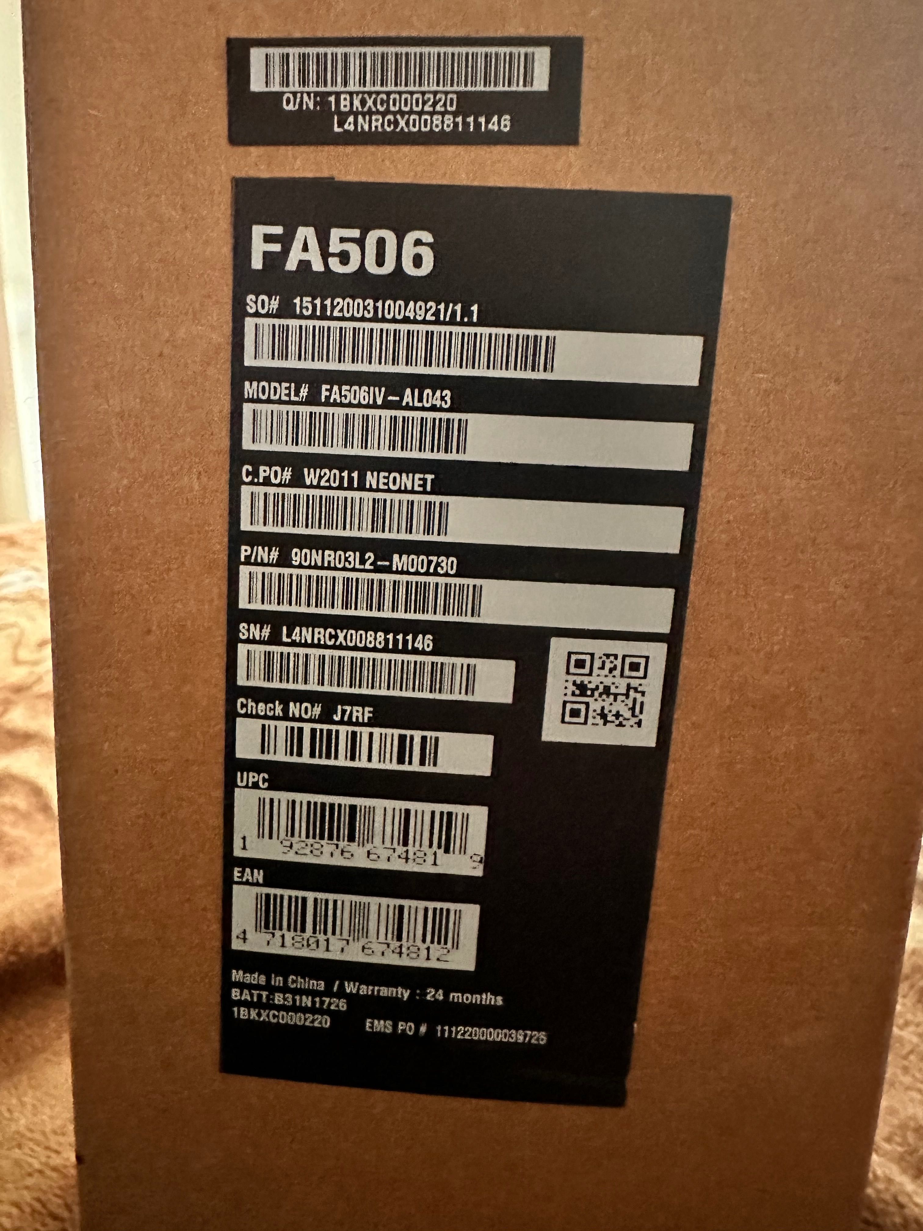 Asus tuf fa506iv-al043