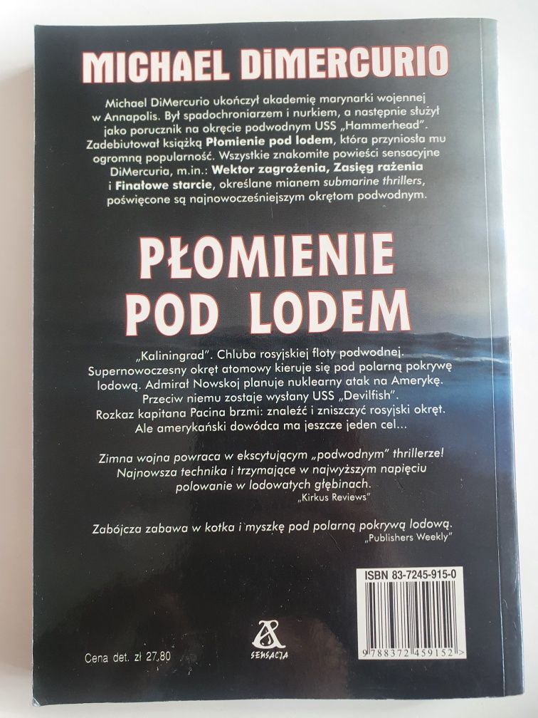 Książka - Płomienie pod lodem - Michael Dimercurio