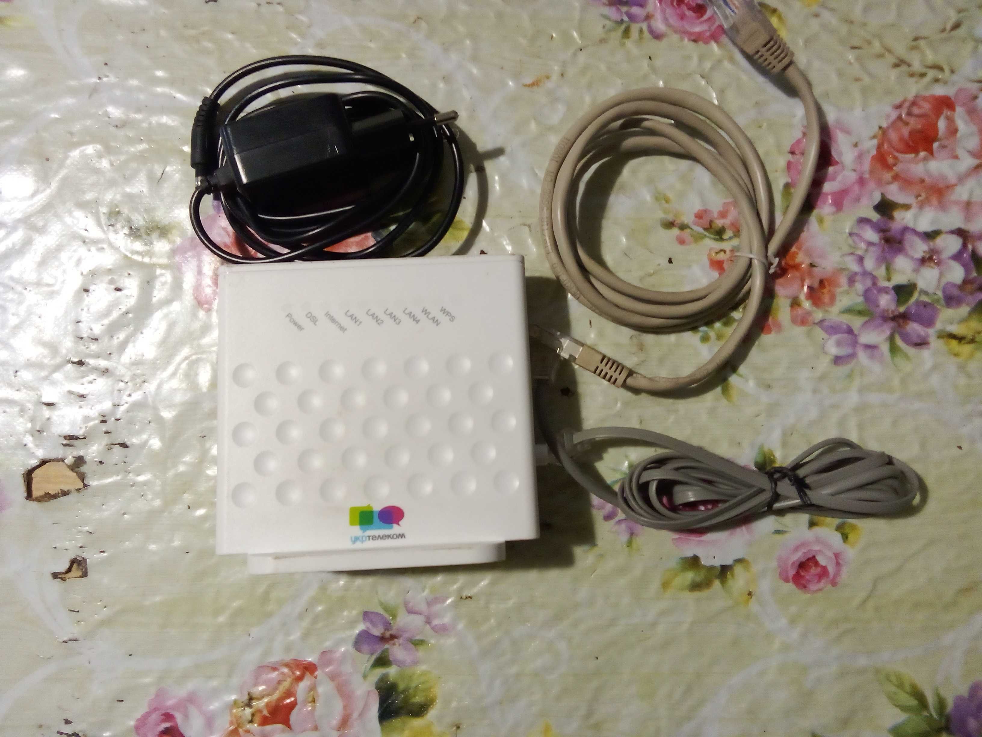 Современный модем  ZTE (проводное подключение).