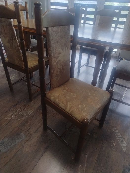 Stół z krzesłami zestaw 6szt do jadalni, kuchni