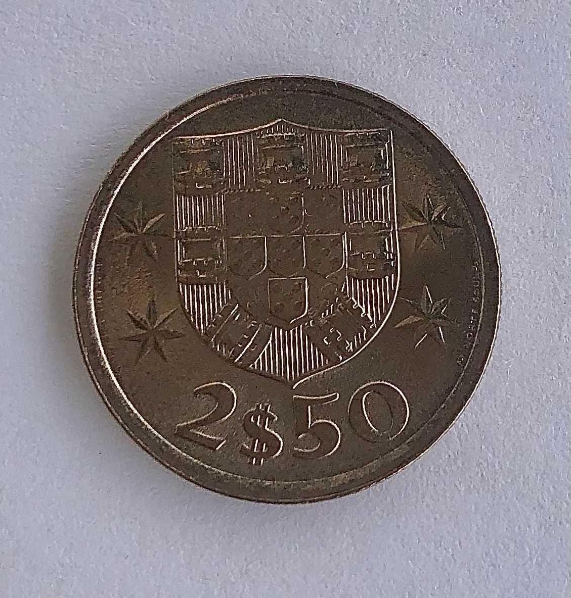 Moeda 2,5 Escudos Anos:1963 a 1985