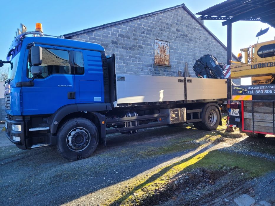 Man TGM 18.330 przebieg 210 tys  Hds Hiab xs 166 e4 Hi Pro pilot radio
