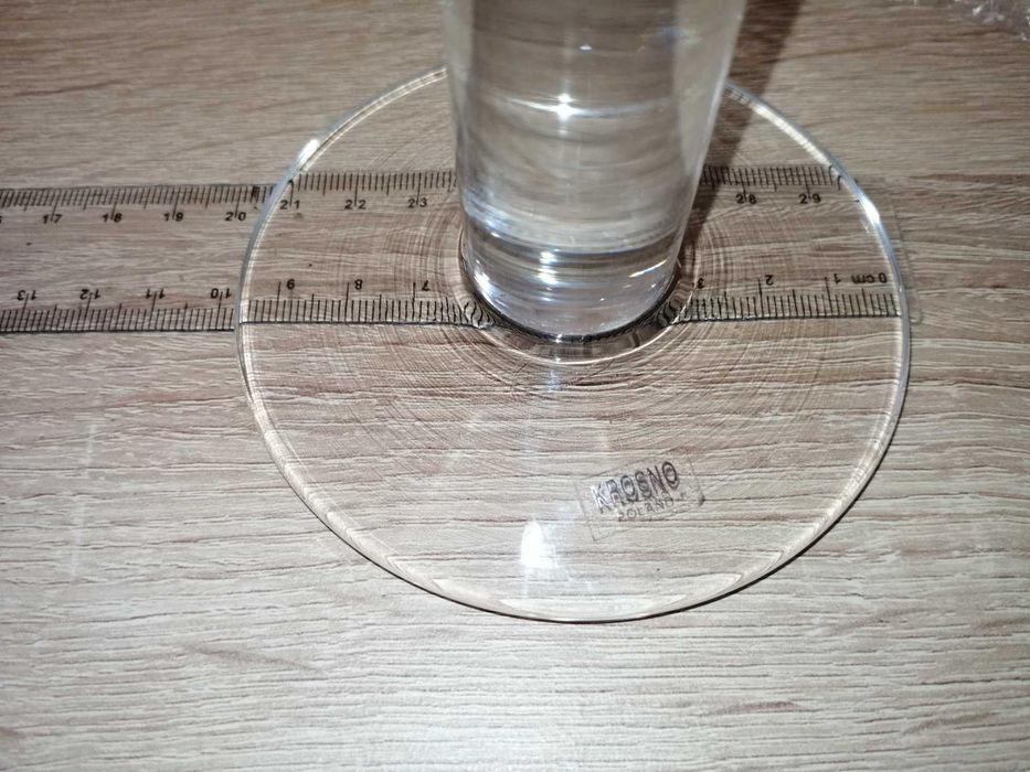 Szklana ozdoba – świeczka / dekor KROSNO, nowe, produkt polski