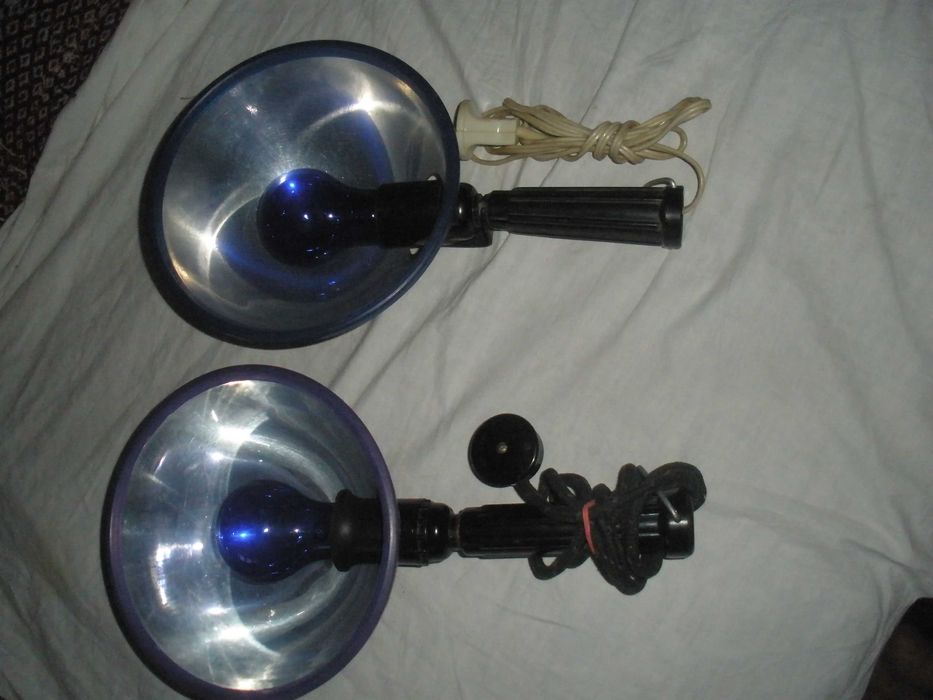 Медицинская синяя лампа Минина ,сделано при СССР.