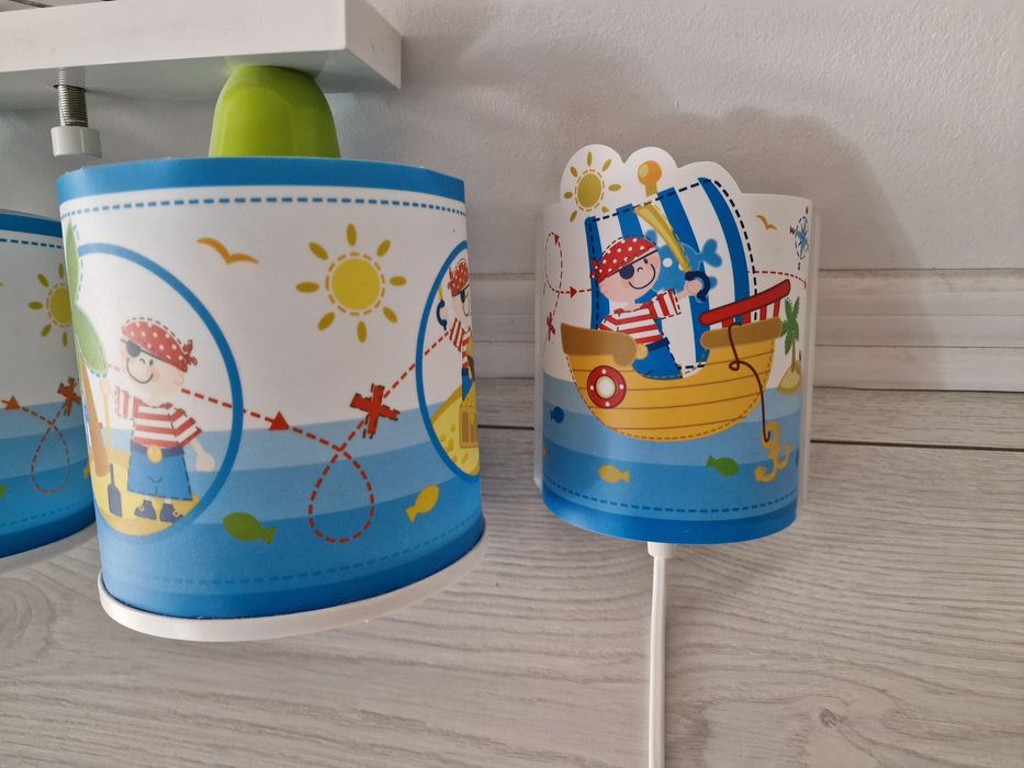Lampa Kinkiet dziecięce piraci