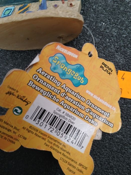 Ozdoba spomgebob do akwarium