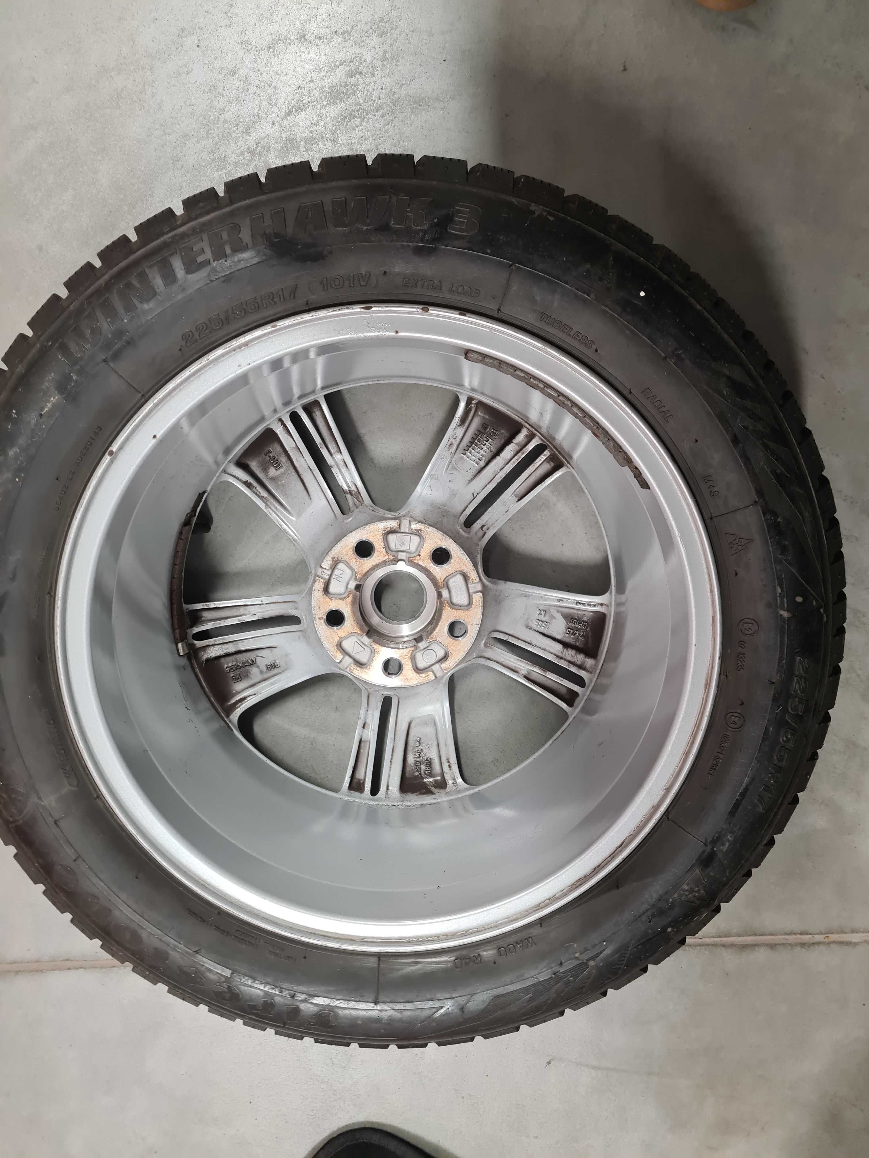 Felgi do Opla Insigni B z oponami Firestone Winterhawk 3 225/55 R17