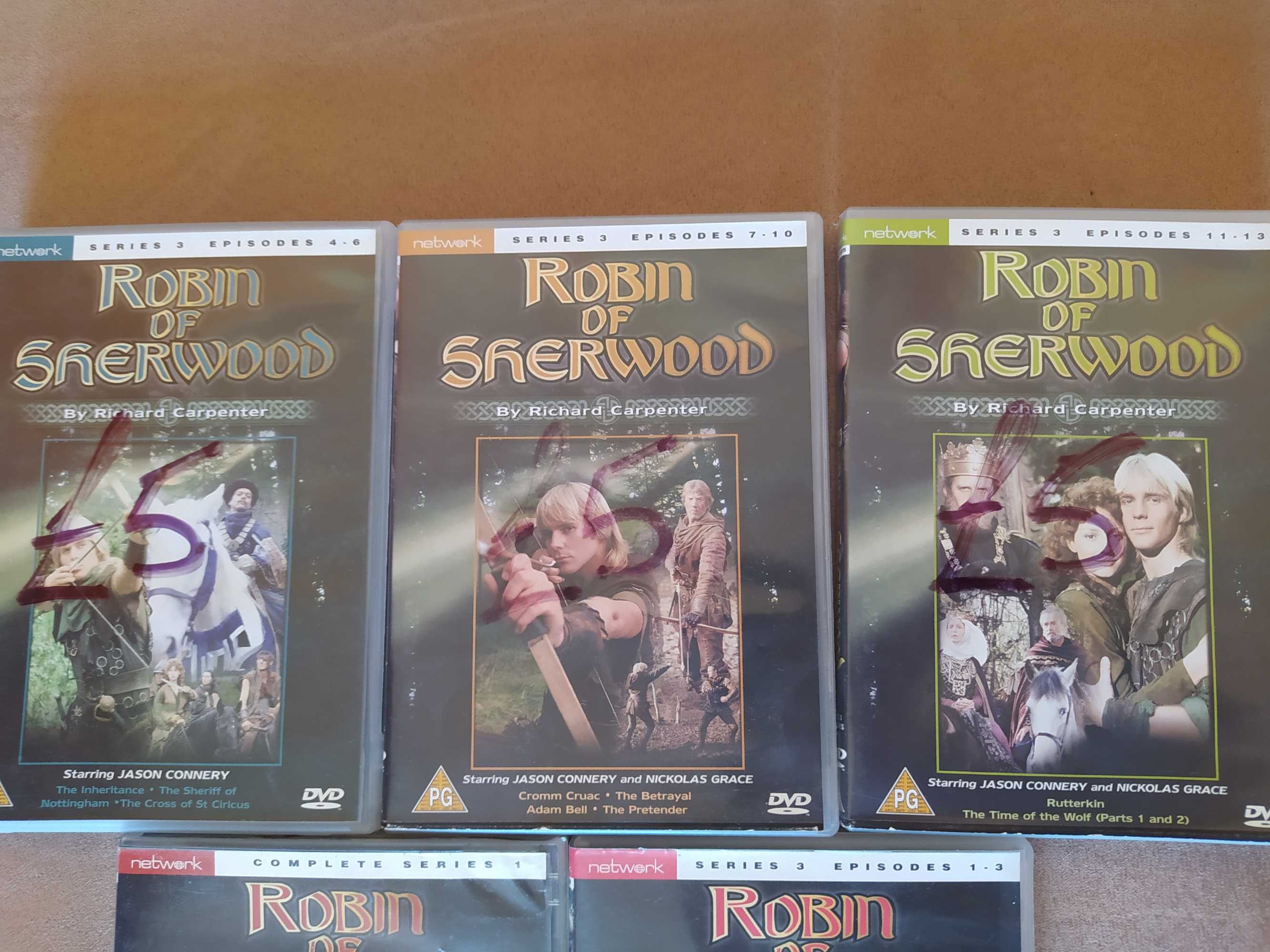 Płyty Robin of Sherwood Robin Hood sezon 1 i 3 DVD