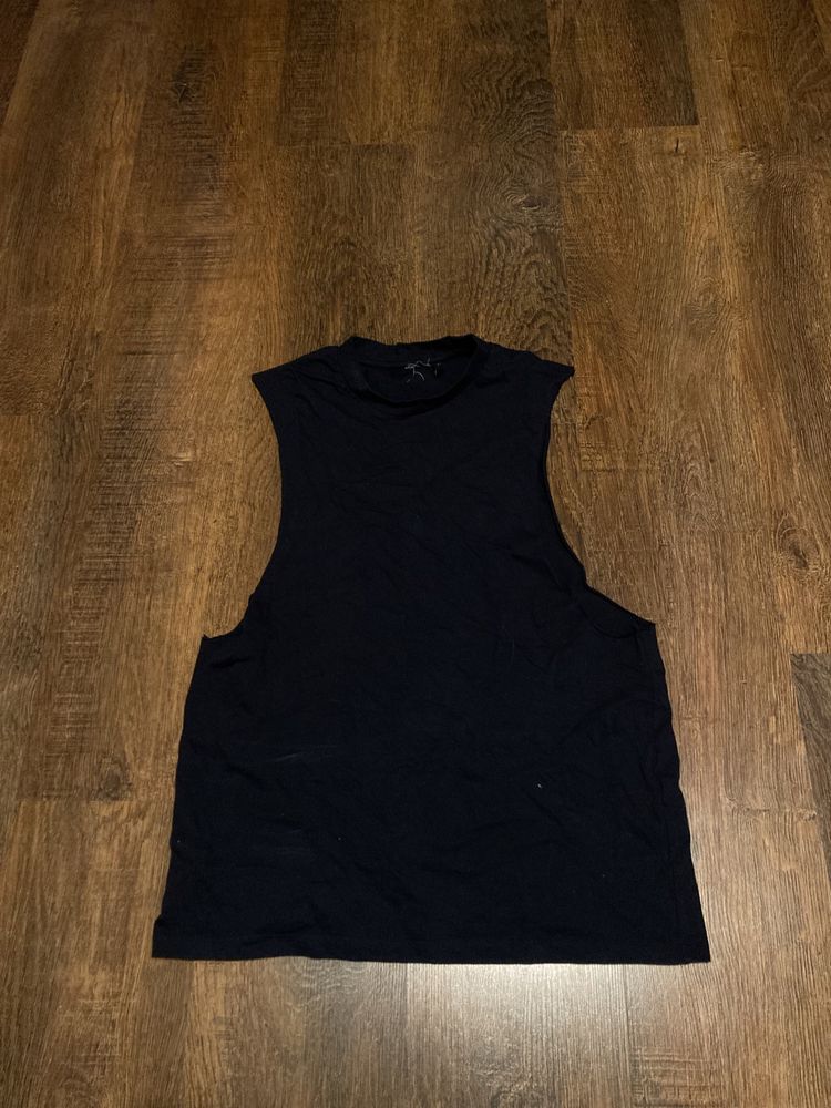 Klasyczna koszulka bez rękawów S/m (kolor navy)