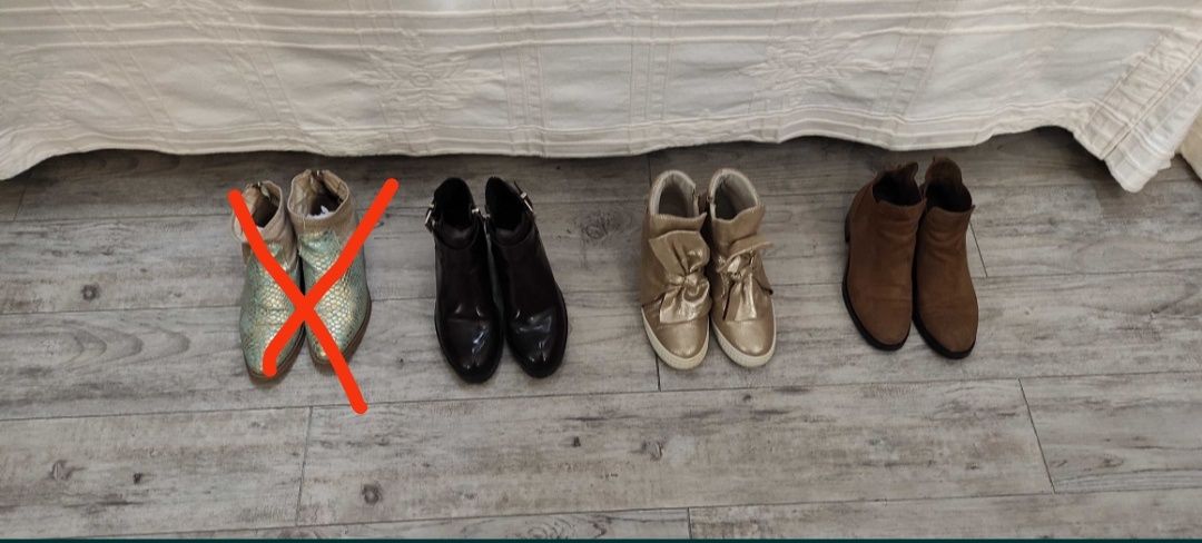 botins senhora várias cores nº 35/36