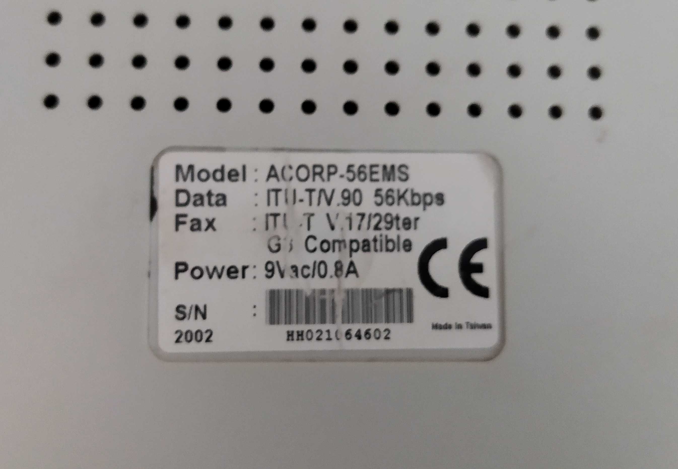 Модем Acorp 56K External Data/Fax/Voice Modem.Б/У