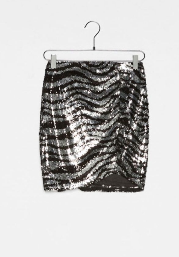 Bershka przepiękna spódnica SPECJAL EDITION zebra print M stan idealny