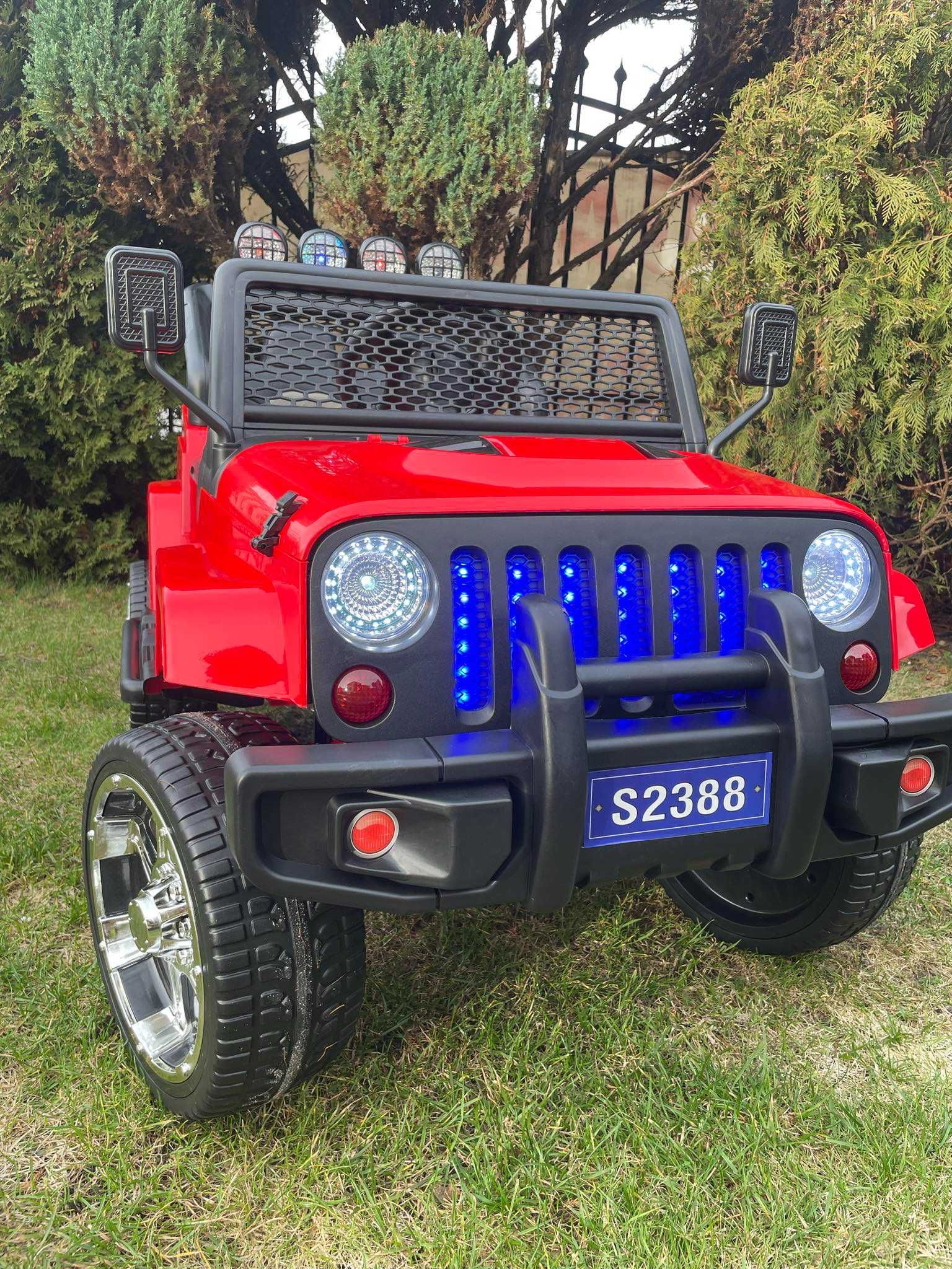 Samochód na akumulator JEEP 4X4 12V auto dla dzieci quad pojazd autko