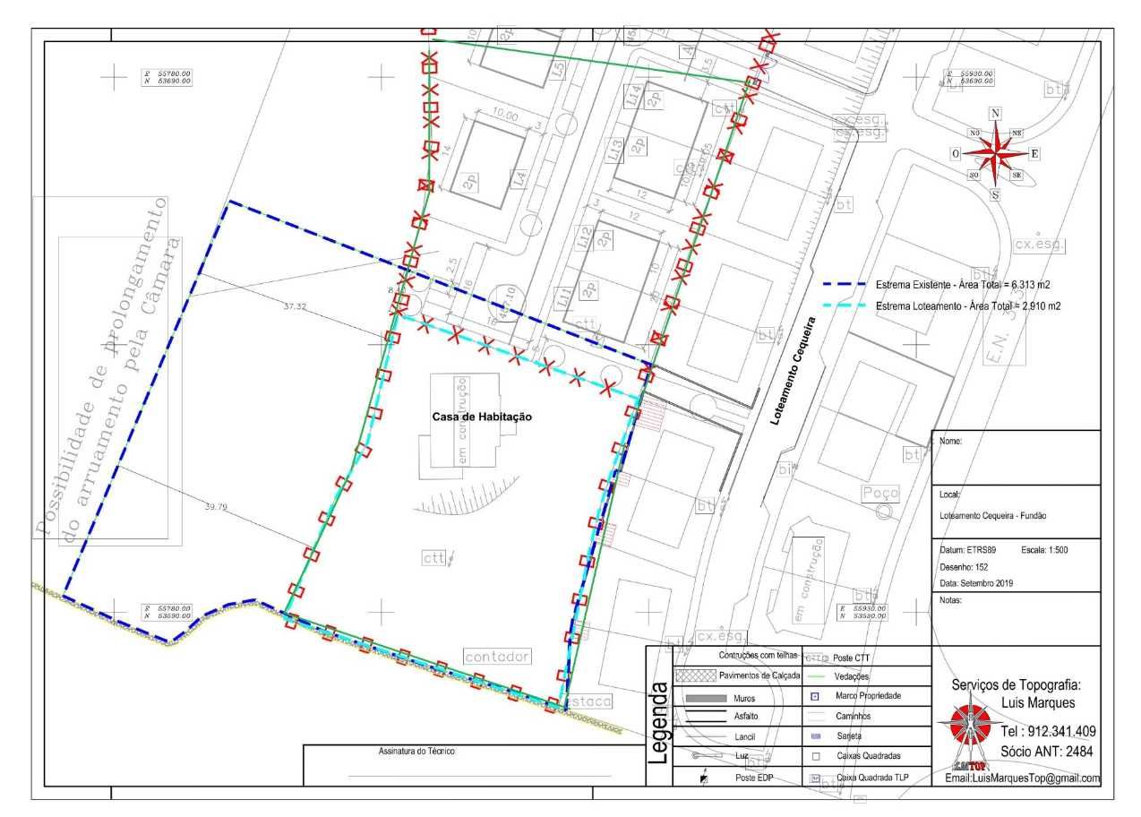 Moradia V11 com 710m2 PROJETO 20/30 a 70% FUNDO PERDIDO em 6500m2