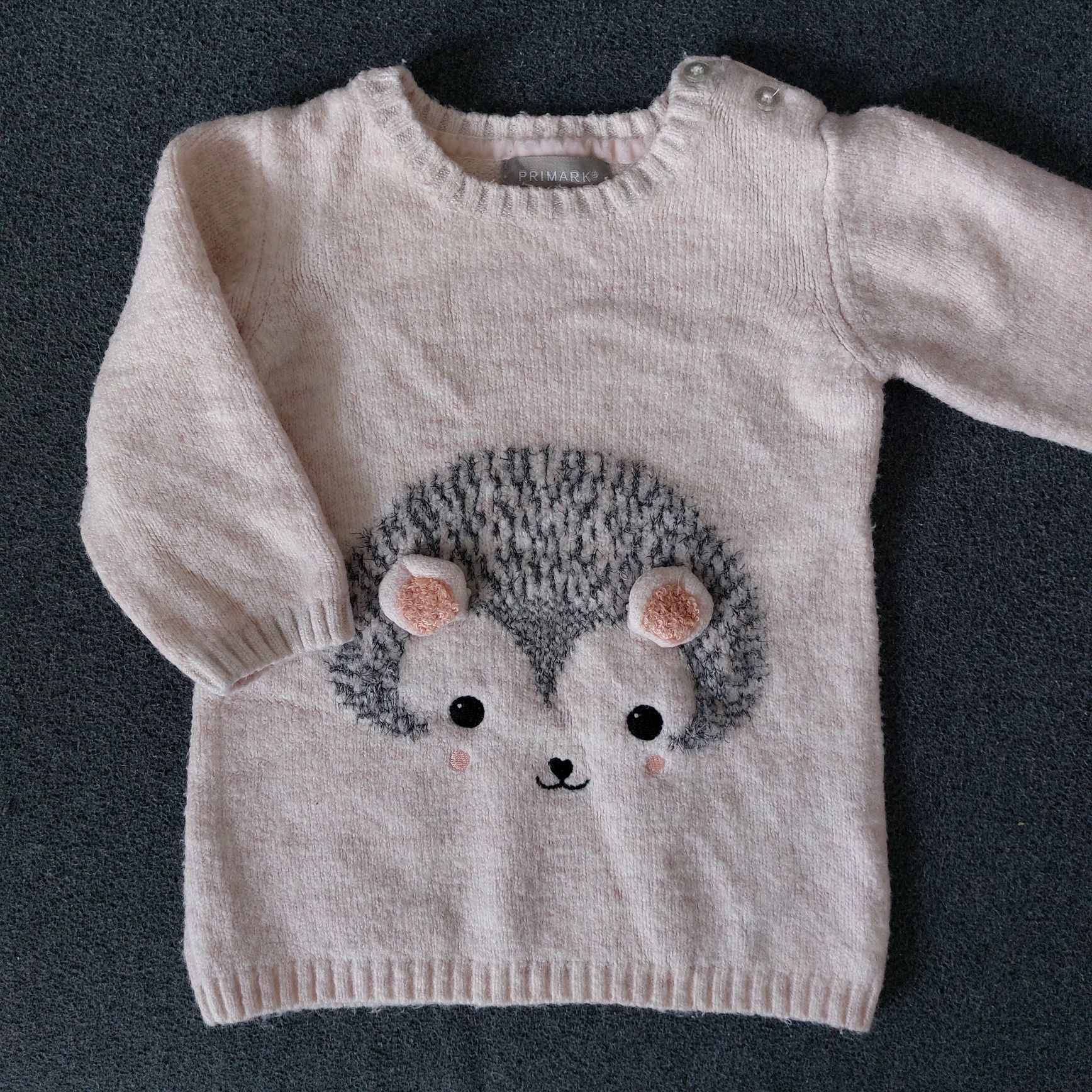 Sweter sweterek dziecięcy jeż jeżyk Primark r. 80