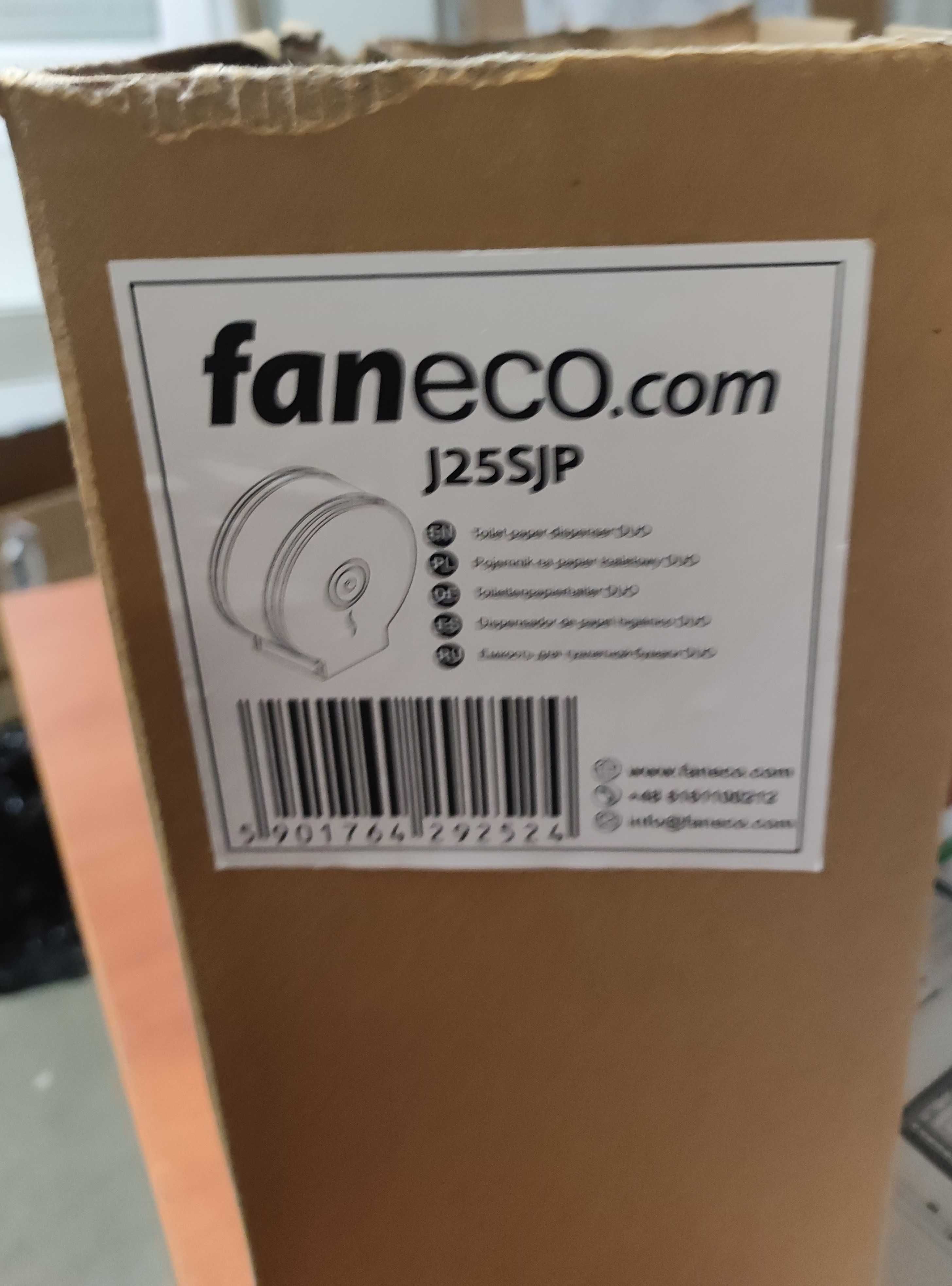 Nowy pojemnik (podajnik) Faneco (J25SJB) na papier toaletowy w rolkach