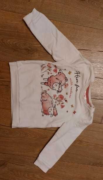 Bluza dla dziewczynki, owieczki, rozmiar 92