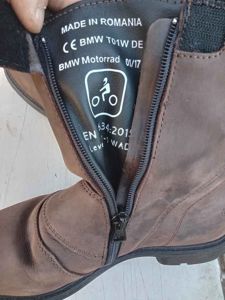 Мото боты BMW бмв ботинки кожаные