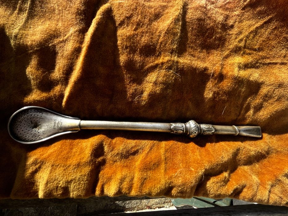 Bombilla vintage Ebebé – Alpacca banhada a prata