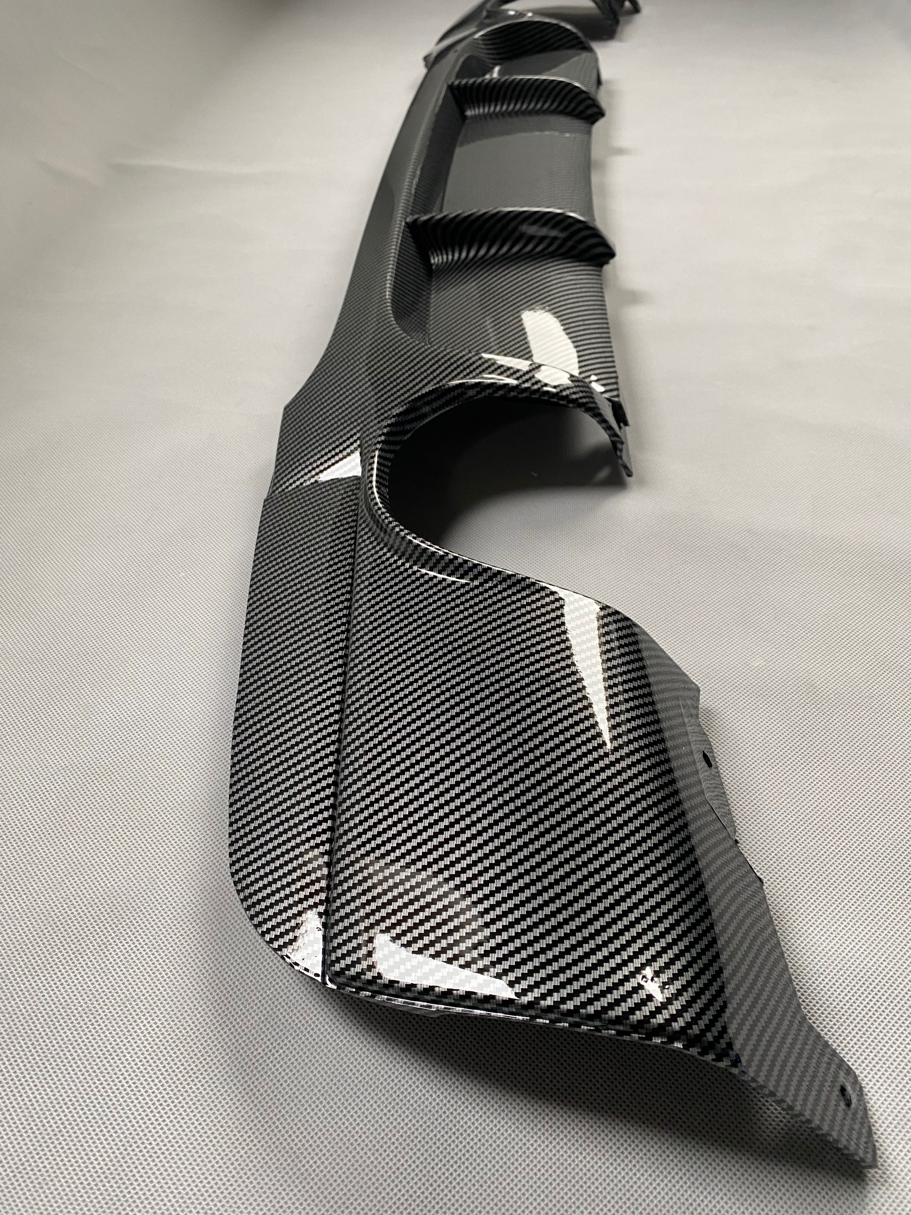 Spoiler Dyfuzor Tył BMW E90 E91 CZARNY POŁYSK / CARBON