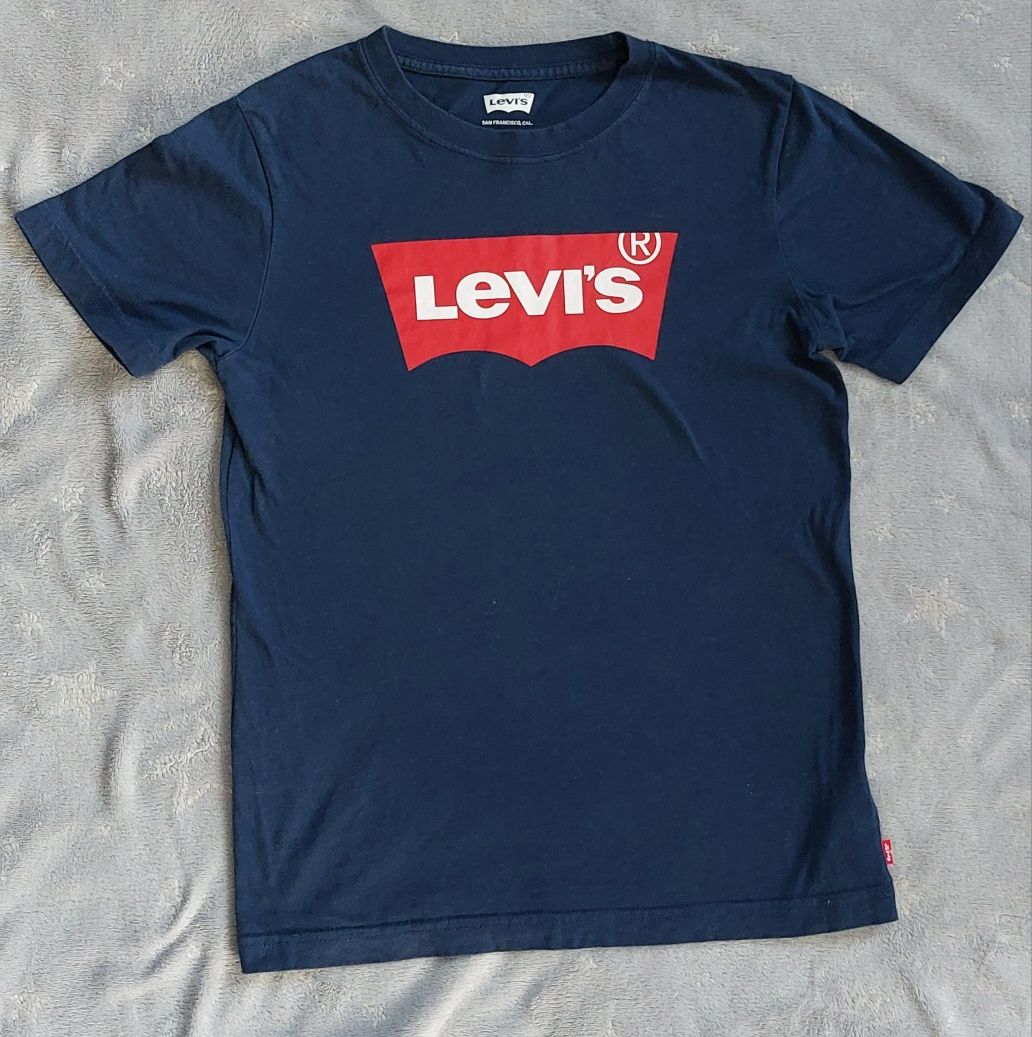 Koszulka T-shirt Levis granat 164 szkoła