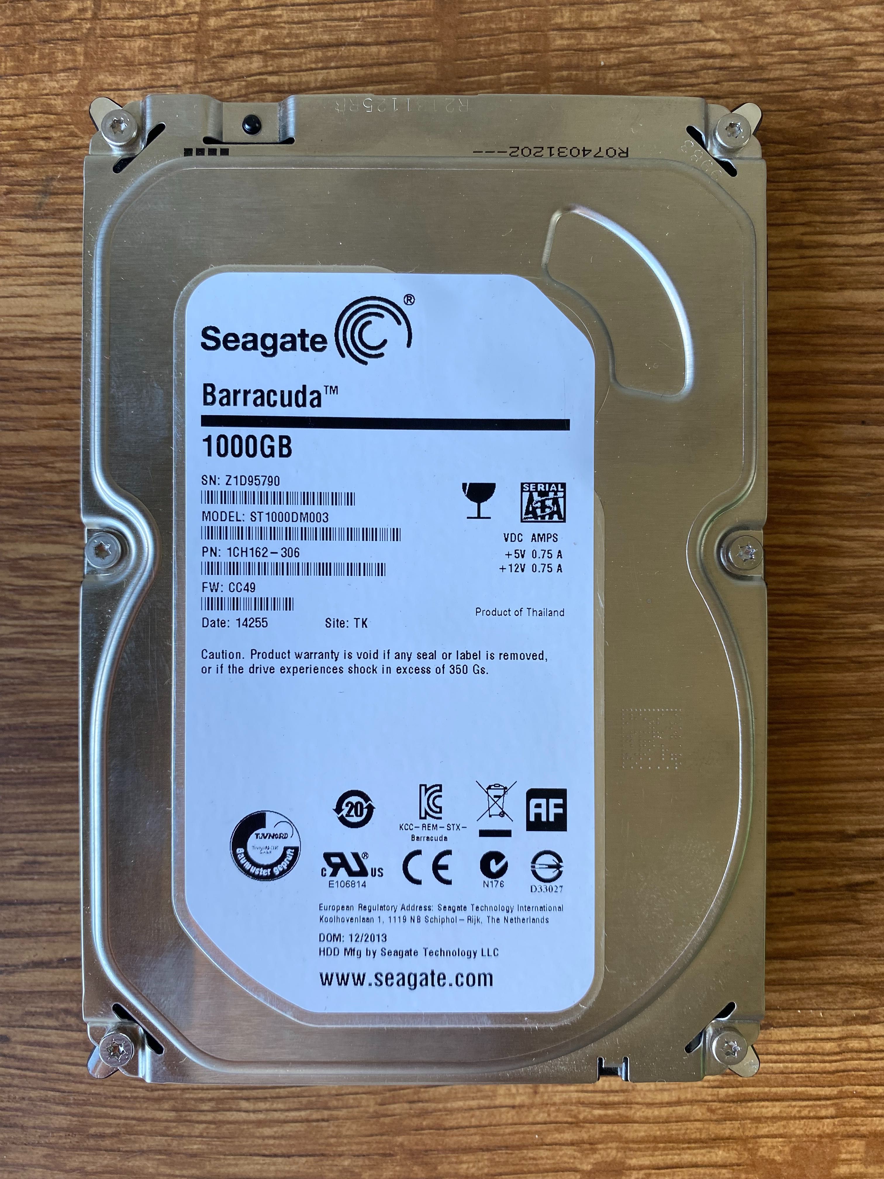 Жорсткі диски Samsung, Seagate, WD, Toshiba 320Gb 500Gb 1Tb 2Tb 3,5"