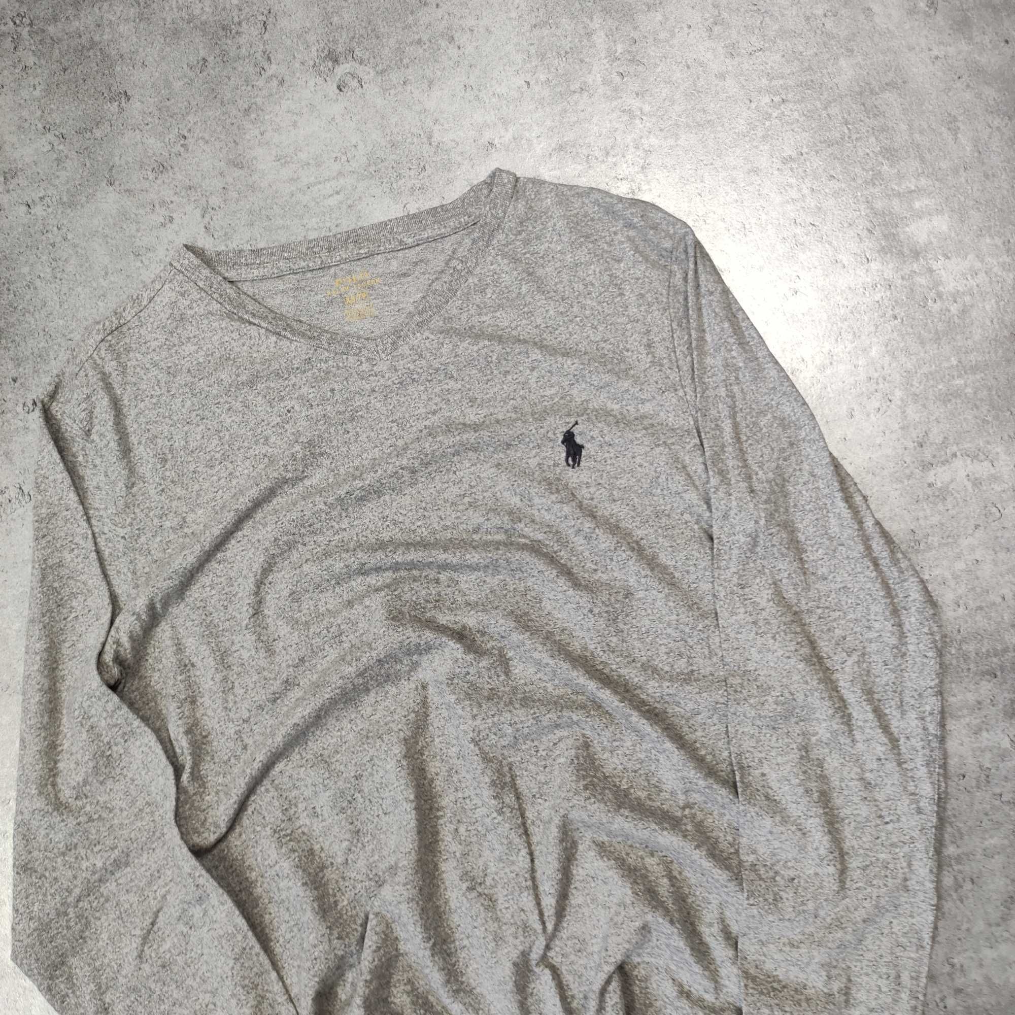 MĘSKA Koszulka z Długim Rękawem PREMIUM Polo Ralph Lauren Elegancka RL