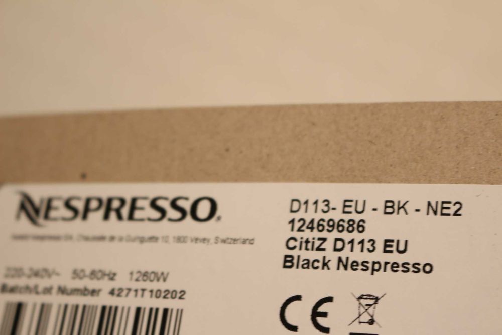 Máquina Café Nespresso CitiZ Limousine Black (nova)