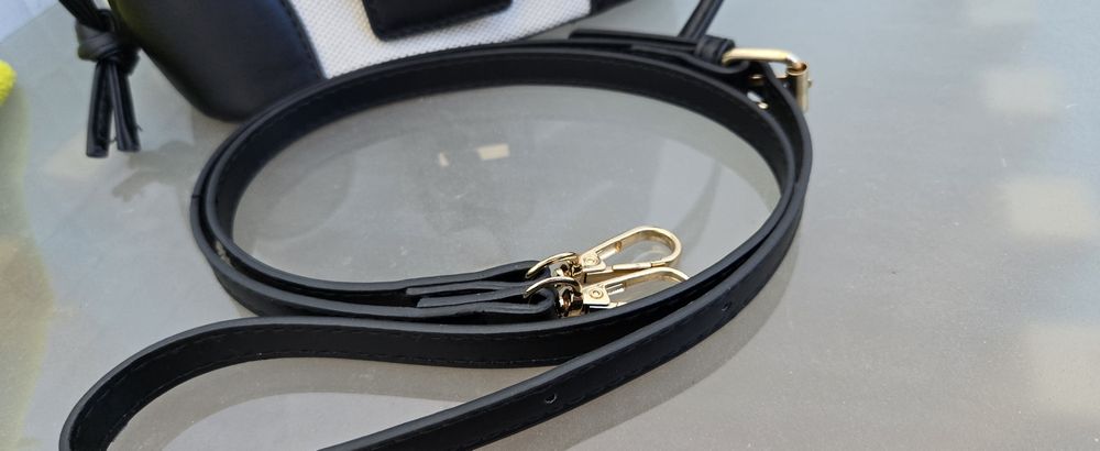 Mini bolsa de tecido c/polipele