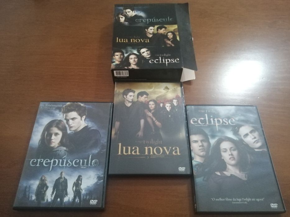 3 primeiros filmes da Saga Twilight/Crepúsculo