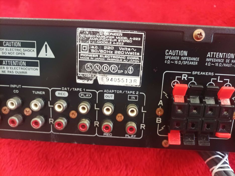 Amplificador - Pioneer A-223 - Vintage