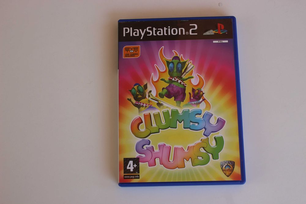 Dois jogos PS2 originais "Lumines e Clumsy Shumsy"