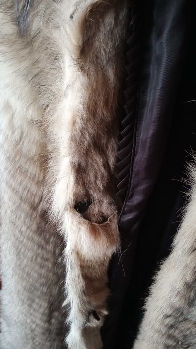 Шуба из волка, натуральная